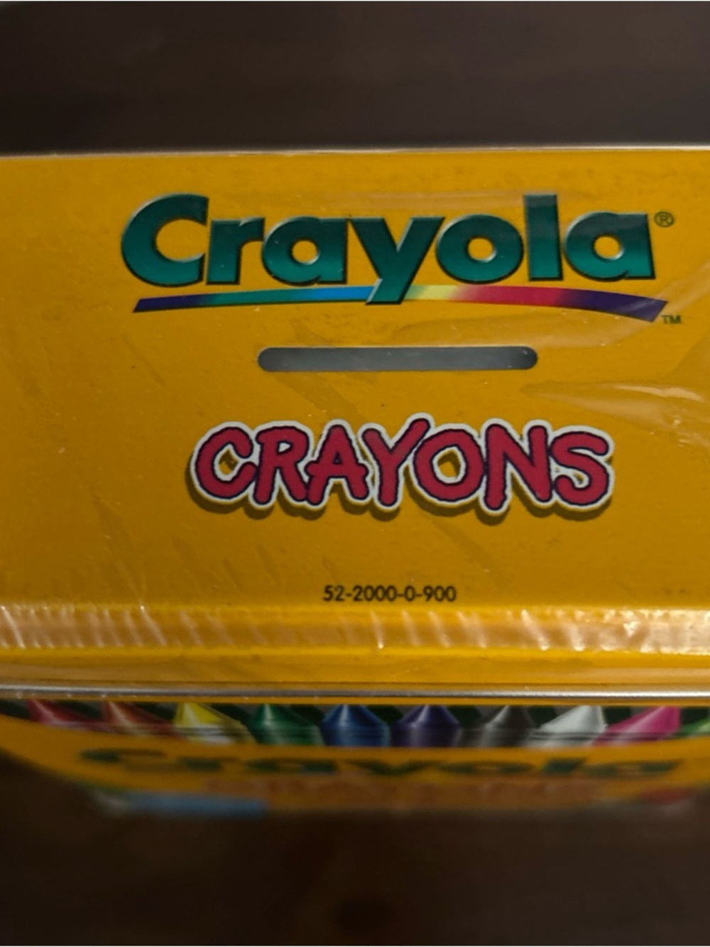 Crayola Vtg Yellow Tin with Blue Sealed Special Edition - Picture 2 of 6